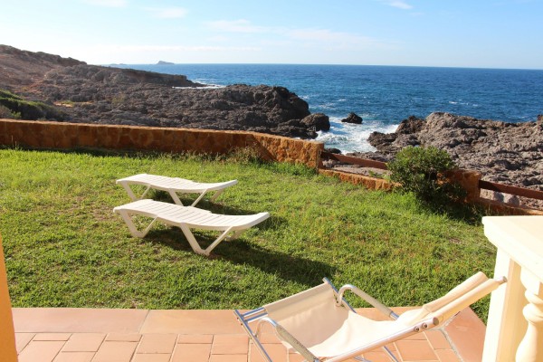 Frontline Seafront Apartment with Private Garden in Nova Santa Ponsa
