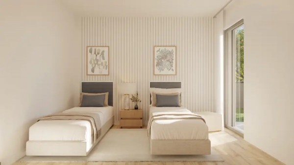 New two bedroom flat in 400m from the beach