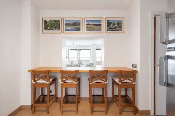 Seafront Apartment with Panoramic Sea Views, Pool and Excellent Potential in Sant Agustí