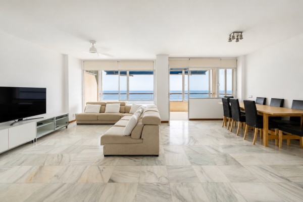 Seafront Apartment with Panoramic Sea Views, Pool and Excellent Potential in Sant Agustí